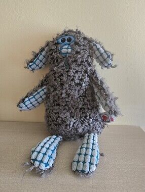 Rare Gray& Blue Ganz WOOLY Bear Plush Stuffed Animal Toy Collection